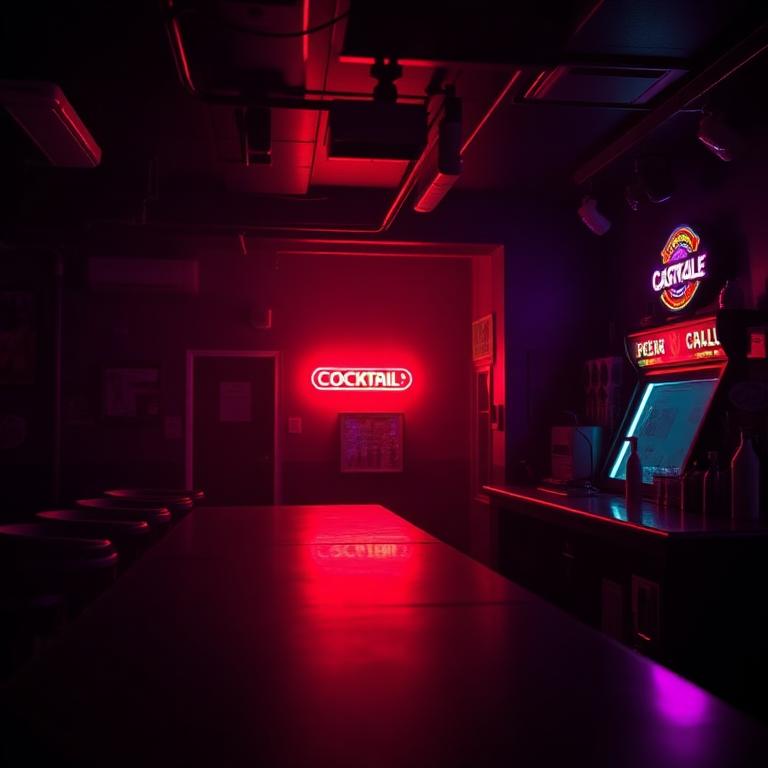 Arcade machine in bars